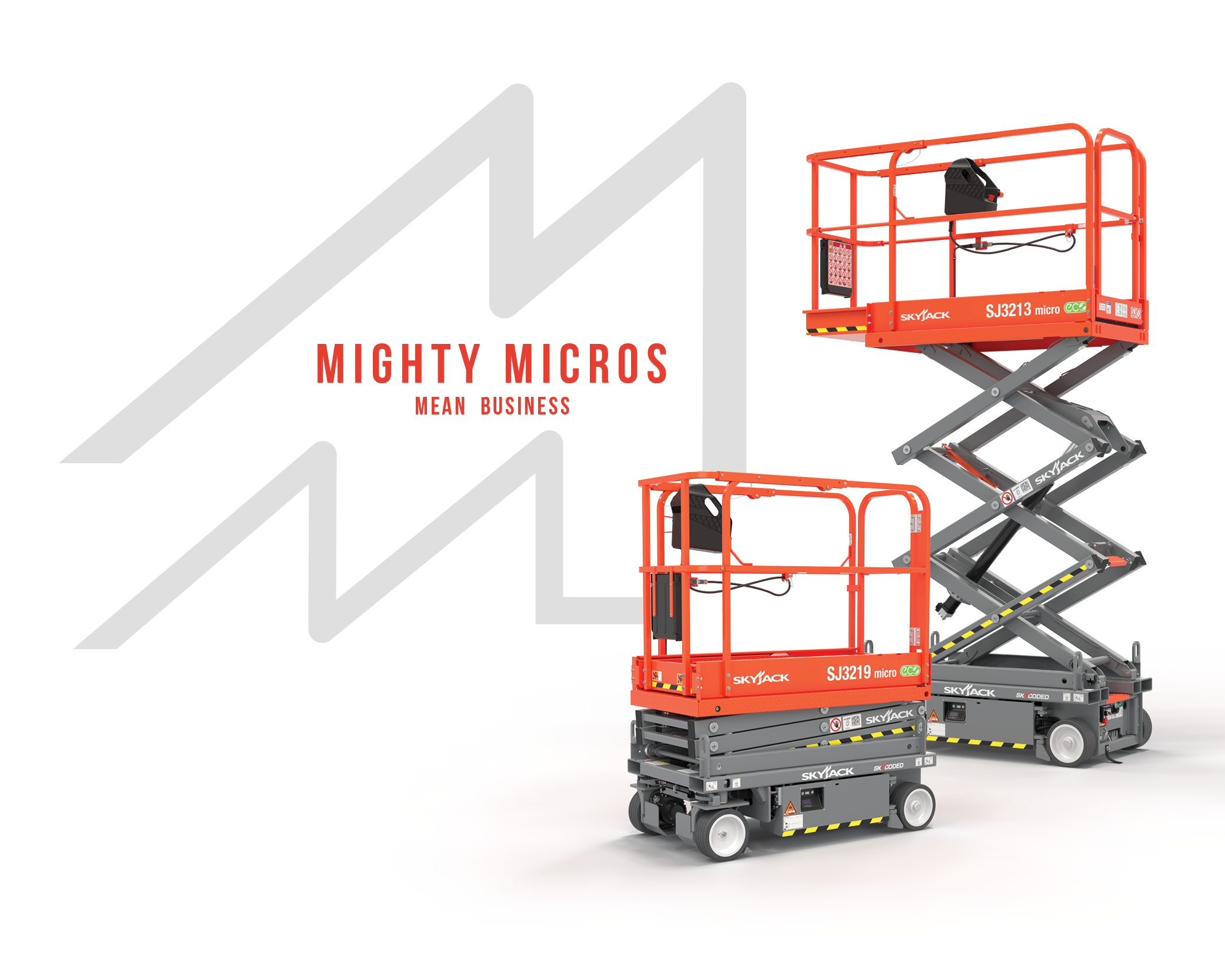 Skyjack’s new micro scissor range serves as solutions for low-level access requirements.