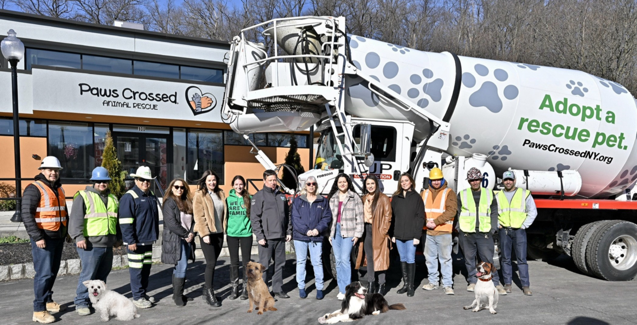 Thalle Industries supports its Elmsford location neighbors - the Paws Crossed Animal Rescue.