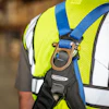 The new Fall Protection Bantam Switch provides movement without the weight of an SRL housing unit on the worker’s back.