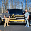 (Left) Austin Watts, owner Sealtite Asphalt, (Right) Jim Dochterman, founder.