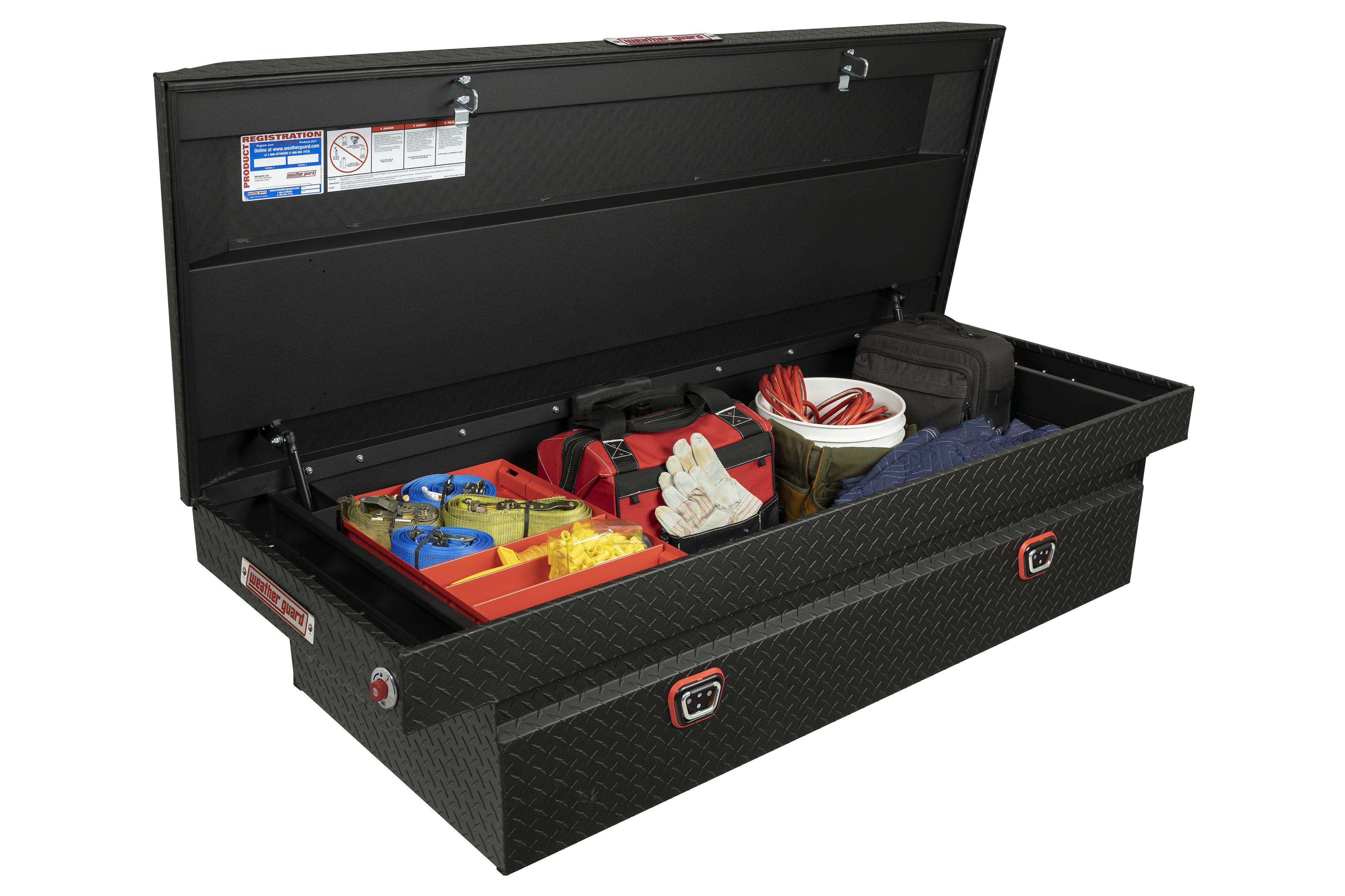 The 1Key Ultralock lock-and-latch system guards against theft and the versatile key allows users to manage one truck or an entire fleet of truck boxes by coding every truck box to the single 1Key.