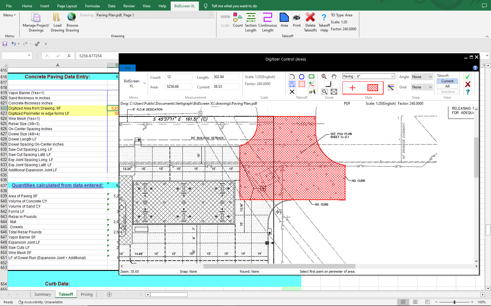 BidScreen XL is an add-in to Microsoft Excel, enabling contractors to manage their projects directly from the platform.