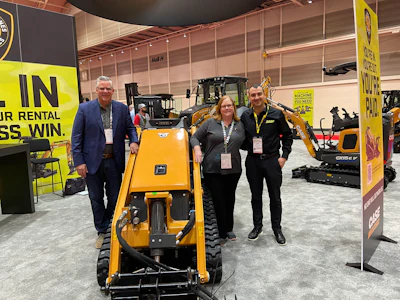 Ditoro visited with Terry Dolan, CASE vice president North America, and Dom Derango, national accounts manager, during the event.