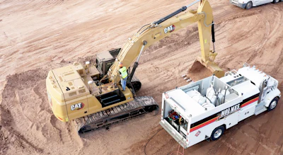 With the new truck, the team can roll right up to whatever equipment needs service.