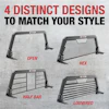 The new headache racks are available in four styles, including a Half Bar, Hex, Louvered and Open Frame.