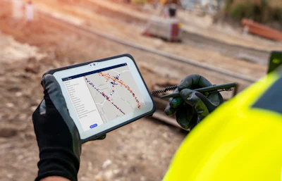 The two Trimble solutions with Level 2 Certification are e-Builder Enterprise - Commercial and certain capabilities within AgileAssets.