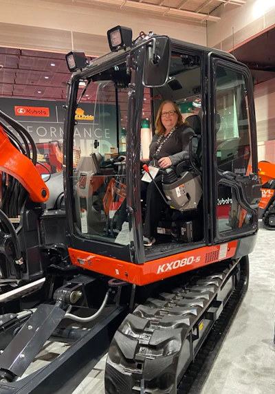 Our team got an up-close look at the Kubota KX080-5.