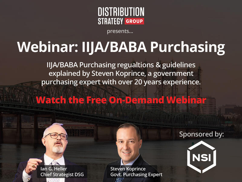 This webinar addresses purchasing guidelines crucial for Made-in-America purchasing in the construction and distribution sectors.