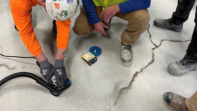 Polished Concrete Crack Repair