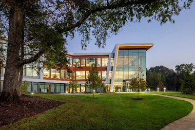 The three-story, 90,000 square foot building is designed and constructed to achieve LEED Gold certification.