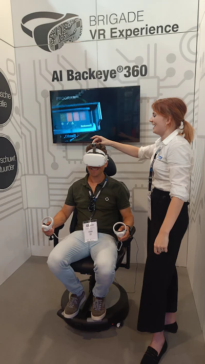 This VR experience is a new way to showcase Brigade’s Backeye 360.