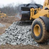 To ensure nothing gets stuck within the deep tread, engineers utilize stone rejector platforms for the gaps to prohibit materials from being lodged within the tread.