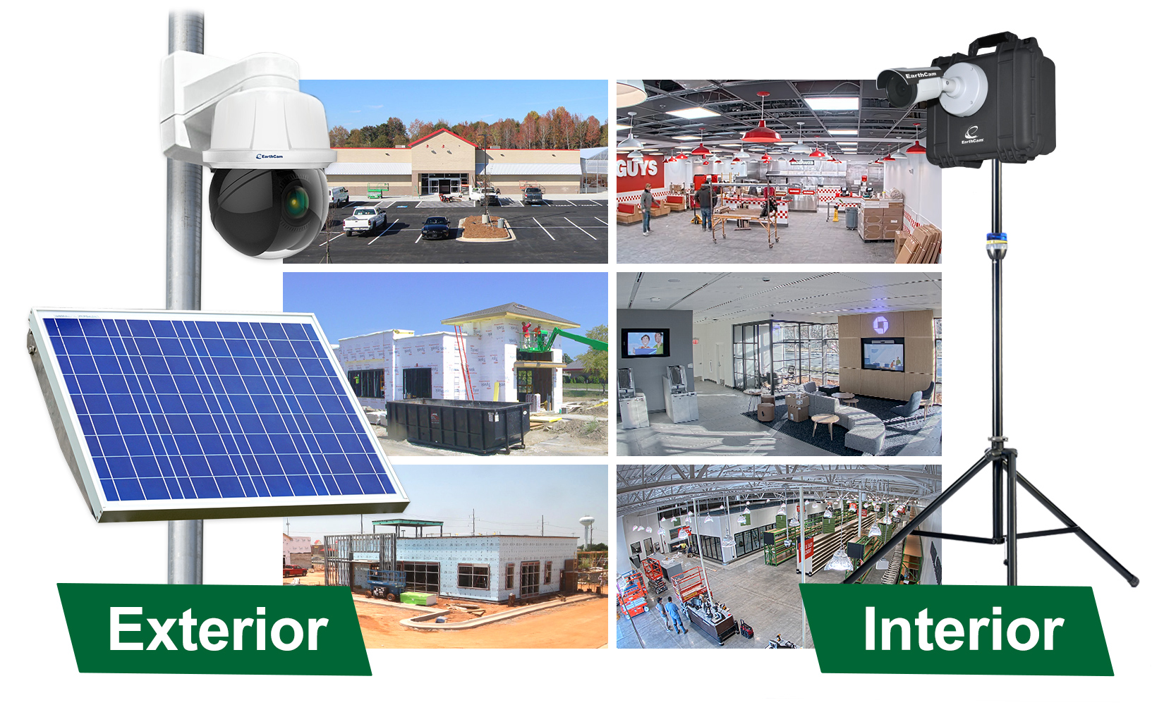 Designed to meet the need for wireless camera systems for new store builds and renovations, these solutions reduce the frequency of onsite inspections, support communication and facilitate accountability.