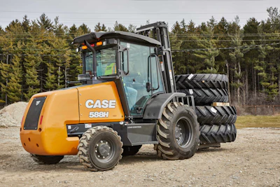 Case 588 H Forklift With Cab