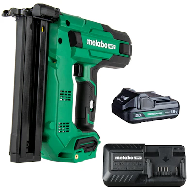 The cordless narrow crown stapler kit can drive up to 700 narrow crown staples per charge.
