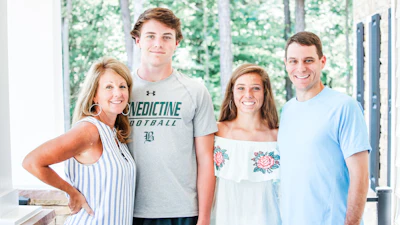 The Rhodes Family. From left to right: Kerri (mother); Taylor (son); Blair (daughter); and Taylor, Sr. (father)