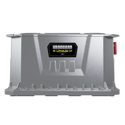 The battery features a 2,000-cycle lifespan and requires no scheduled maintenance.