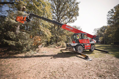 Manitou Mrt Tree Saw W Grapple
