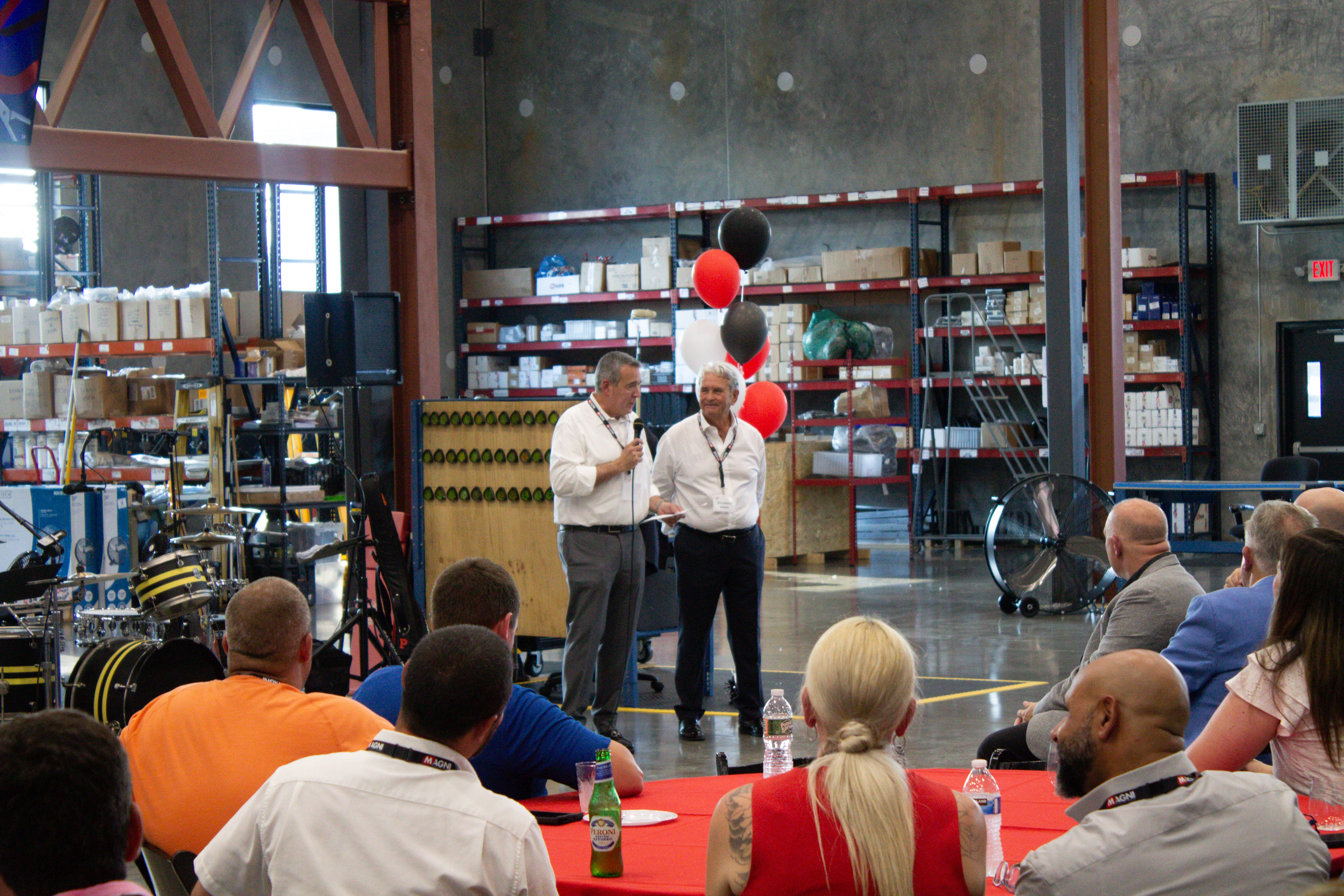 The grand opening featured a keynote address by Riccardo Magni, president and founder of Magni Telescopic Handlers.
