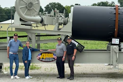 Rob Meckler, General Manager FAYAT North America Road Division, Victoria Boyd-Devine, Partner of ADM, Mike Devine, President of ADM, Jamie Roush, President of Dynapac.