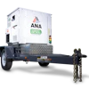 This towable generator is equipped with an Isuzu diesel engine and 25 kWh LTO battery, delivering 70 KVA peak/45 KVA prime power during use.