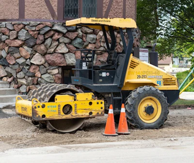 BOMAG padfoot roller.