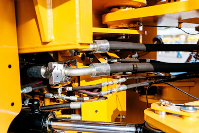 Excavator hydraulic system.