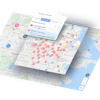 The Connected Transport system brings together route optimization, load optimization, rental optimization and geolocation-driven scheduling.