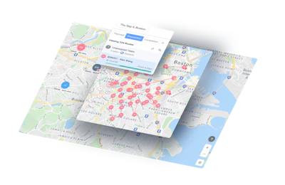 The Connected Transport system brings together route optimization, load optimization, rental optimization and geolocation-driven scheduling.
