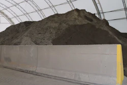 Excavated raw fly ash.