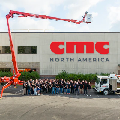 As CMC North America, the company will continue to offer the full range of CMC’s innovative and versatile tracked aerial lifts that have become essential equipment for the arbor care, building maintenance, construction, and heavy equipment rental industries.
