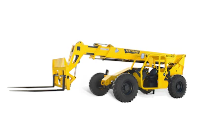 The Extendo 1044X Telehandler offers up to 10,000 lbs. of load capacity during use.