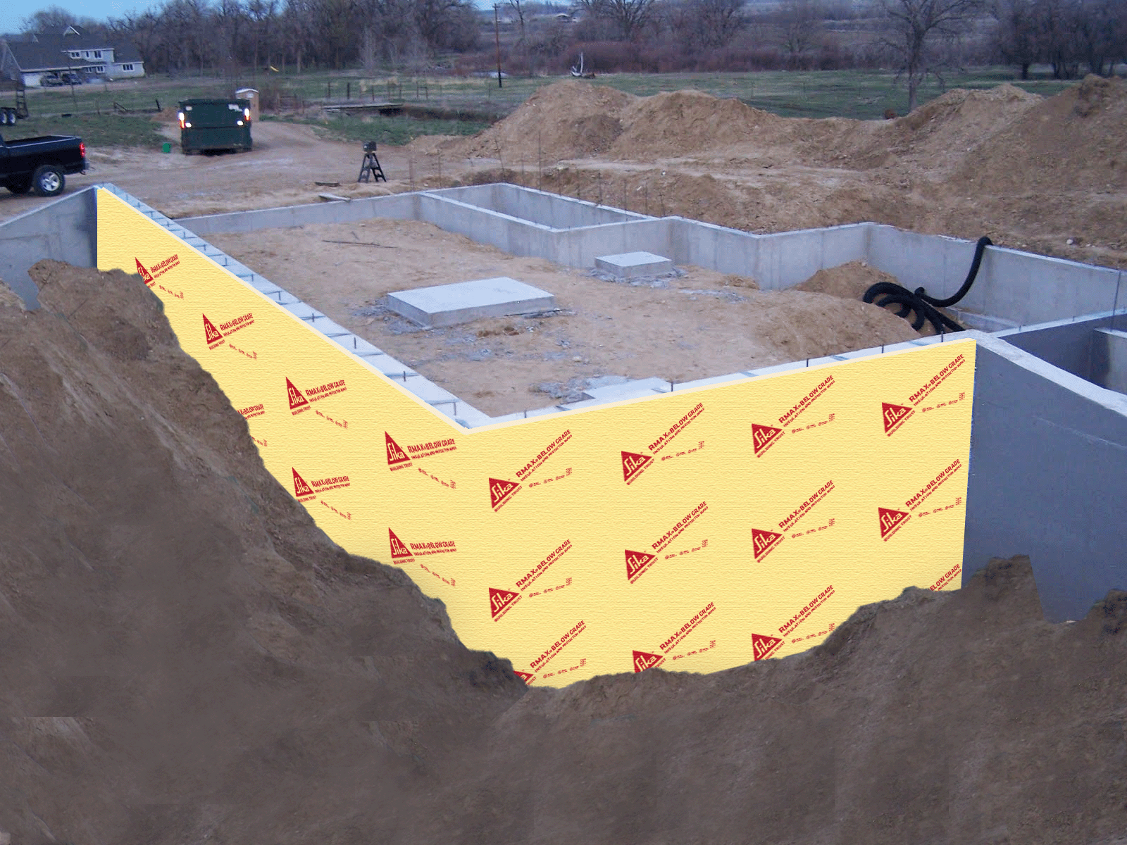 The solution provides insulation and protection to below-grade foundation applications, while meeting energy code requirements.