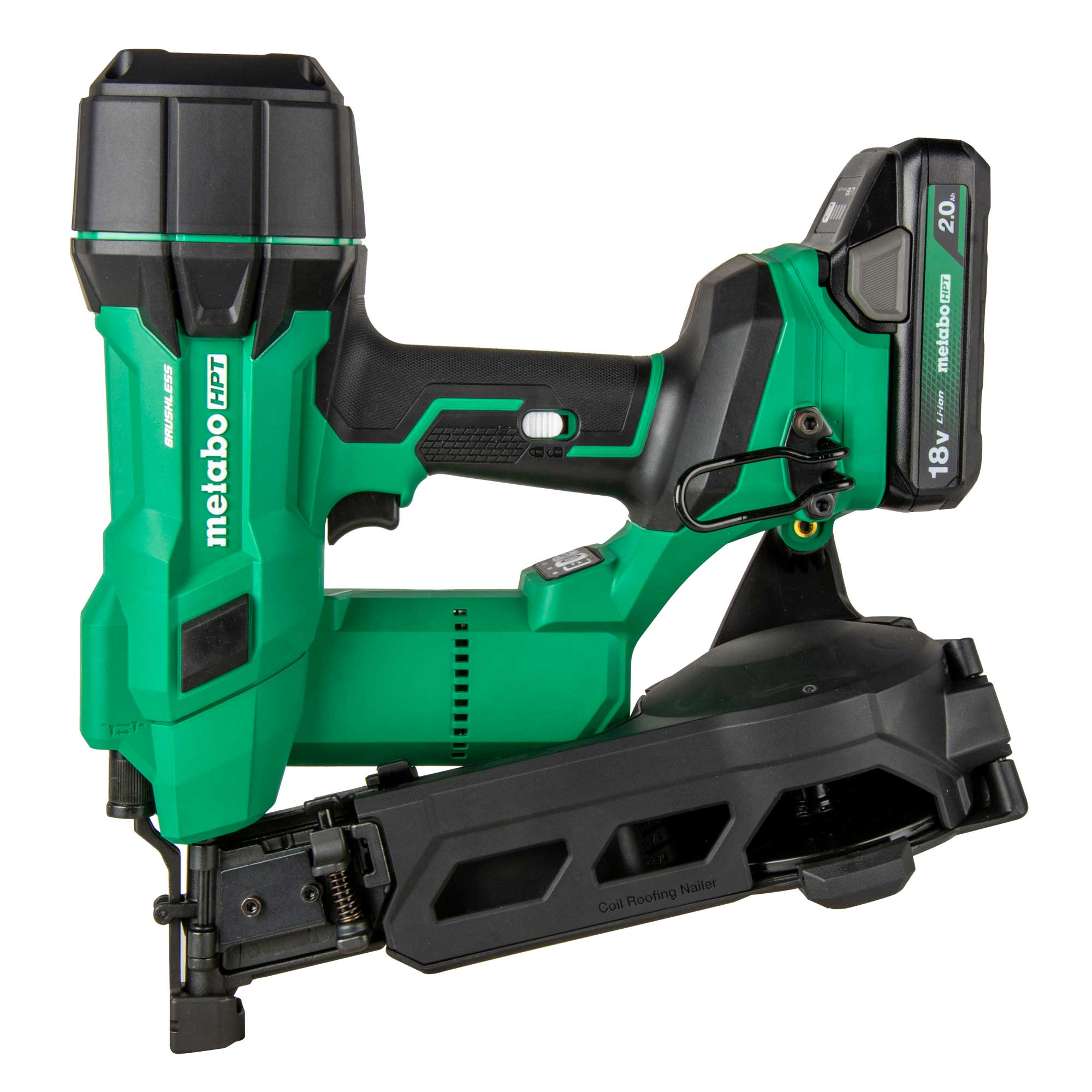 The NV1845DA comes with an 18V 2.0 Ah lithium-ion battery with fuel gauge, an 18V/36V lithium-ion battery charger, hex wrench, safety glasses and carrying bag.