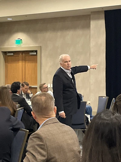 Ed Sullivan, Chief Economist and Sr. Vice President of Market Intelligence for the Portland Cement Association, presents at the PCA 2024 fall meeting.