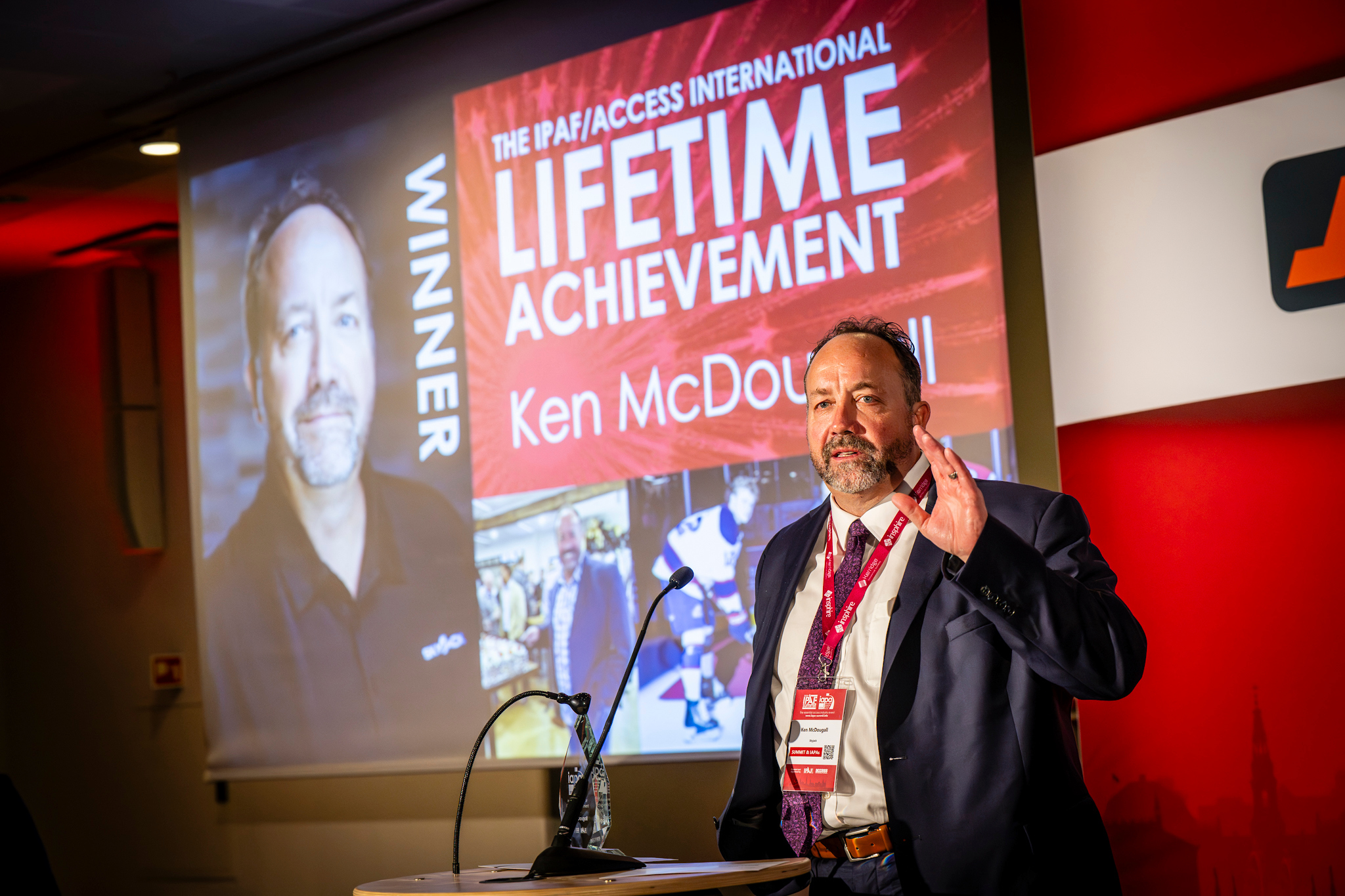 The 2024 IPAF/Access International Lifetime Achievement Award Winner Ken McDougall (Davide Palazzani not pictured)