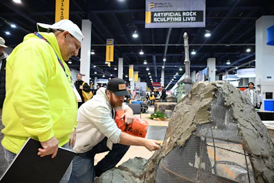 World of Concrete had demos running throughout the show. The Artificial Rock Sculpting Live demo was held in the South Hall.