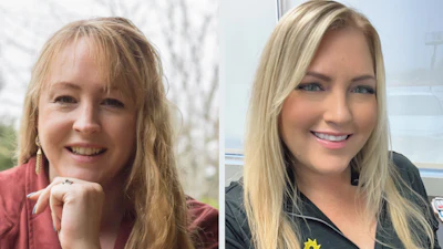 From left to right, Alyssa Billings, Manager, Market Logistics Operations – PNW and Nicole Bourget, Manager, Key Accounts Service Team – Western Region of Sunbelt Rentals.