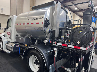 Dynapac's new DT1000 tack distributor truck.
