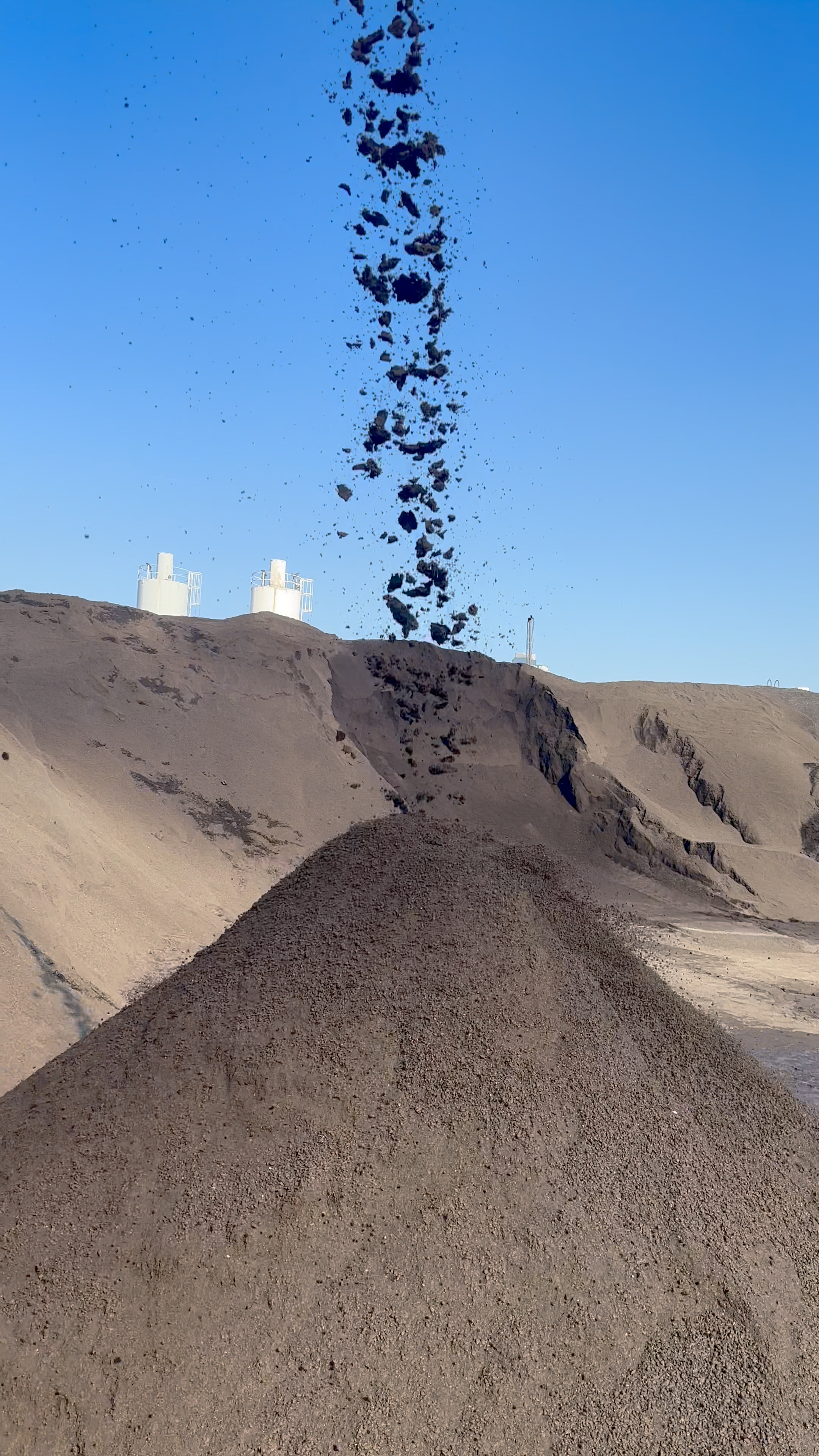 'Black sand' being produced at Green Asphalt in New York City.