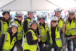 The Steel Edge Women team of the Operative Plasterers' & Cement Masons' International Association, taken during World of Concrete 2025