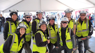 The Steel Edge Women team of the Operative Plasterers' & Cement Masons' International Association, taken during World of Concrete 2025