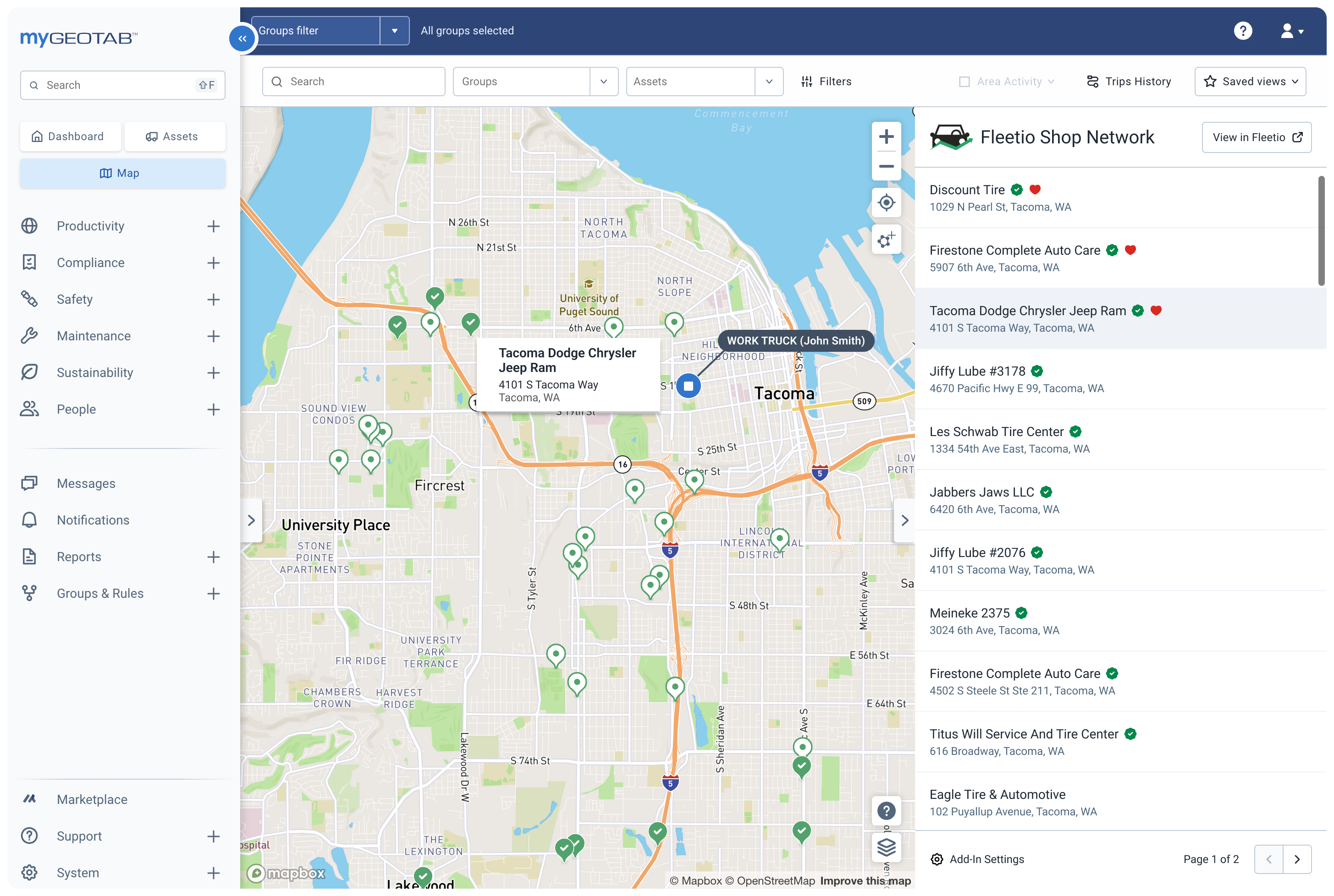 My Geotab Map Add In Fleetio