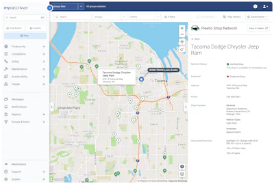 My Geotab Map Add In Shop Details Fleetio