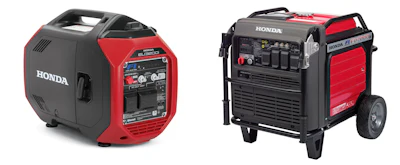 Honda portable inverter generators - compact EU3200i and wheeled EU7000is models