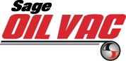 Sage Oil Vac logo with red and black branding design