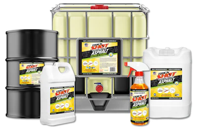 Trick Shot Asphalt Solvent & Cleaner product range in multiple container sizes