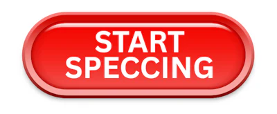 Red start speccing button with rounded corners
