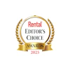 Rental Editor's Choice Awards 2025 gold seal with laurel wreath