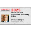 2025 Concrete Industry report header with professional headshot